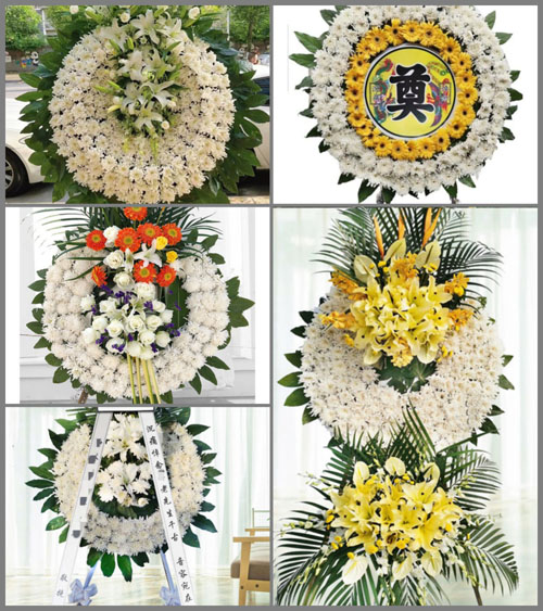山西忻州五台县神西乡红山崖村花圈速递